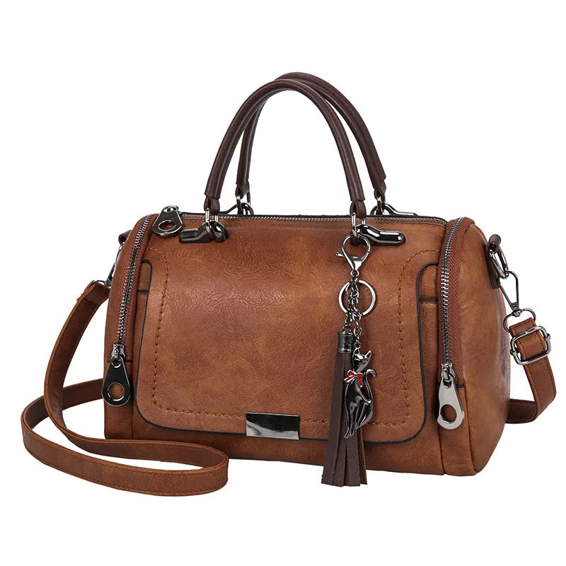 Tassel Decor Women's Shoulder Bag