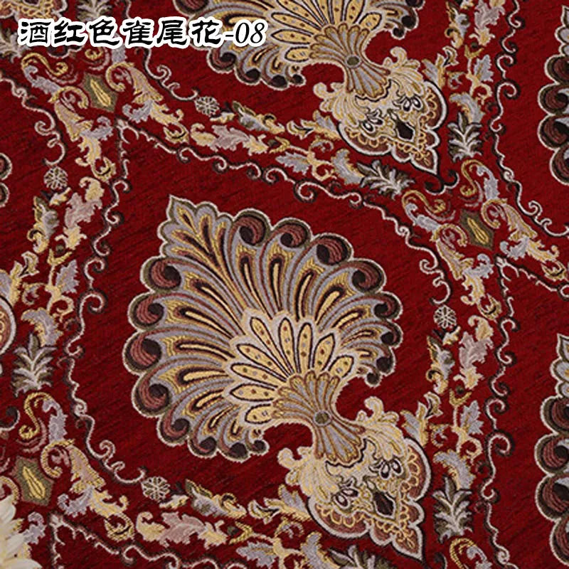 Jacquard Chenille Sofa Fabric European Style High Precision for Upholstery Home Decor Drapery Covers By Meters