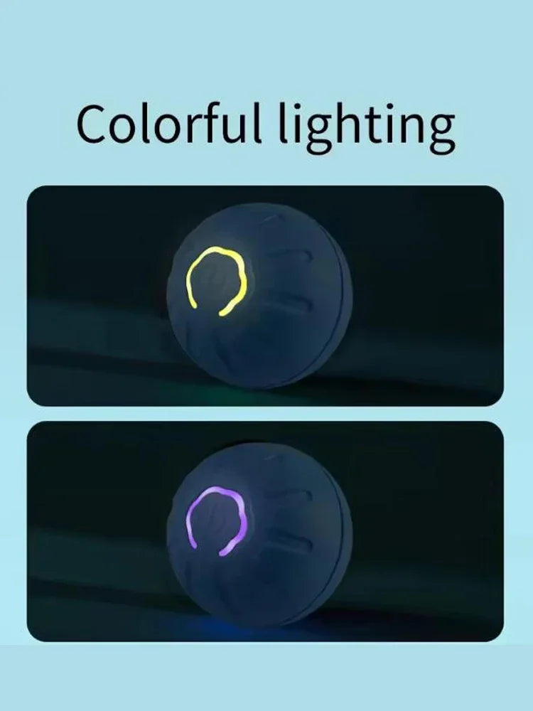 Intelligent Interactive Pet Toy Ball Electronic Automatic Moving Bouncing Ball USB Rechargeable Funny Toy for Puppy Cat Kitty