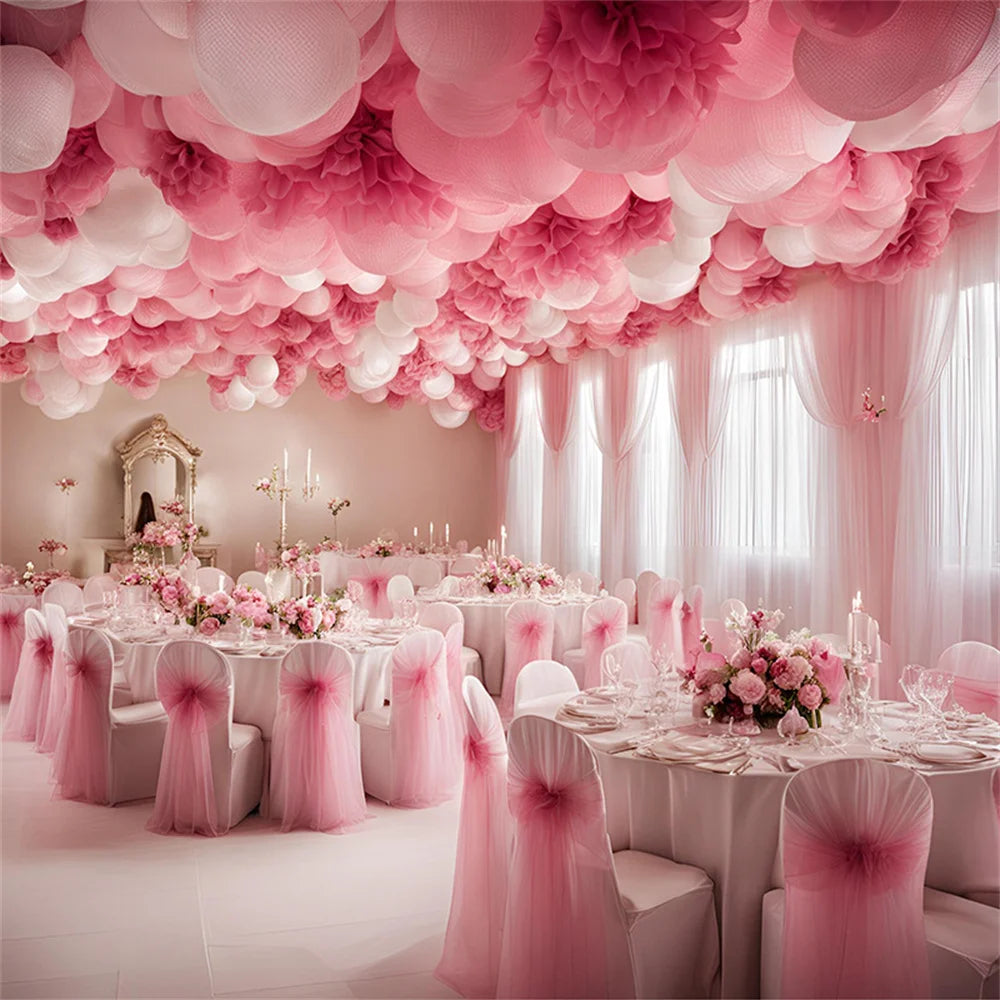 1/2/3/5/10M Wedding Tulle Backdrop Curtains