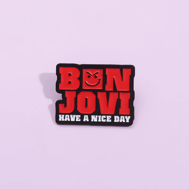 Famous Rock Music Badge Enamel Pins Custom Pop Music Brooch Decorative Backpack Lapel Hat Badge Funny Jewelry Gift Music Lover