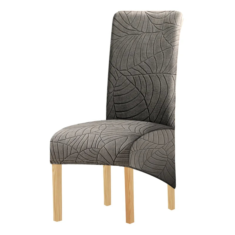 1PC Jacquard Chair Cover Stretch XL Size Long Back Chair Covers Seat Covers For Wedding Dining Room Home Kitchen Chairs