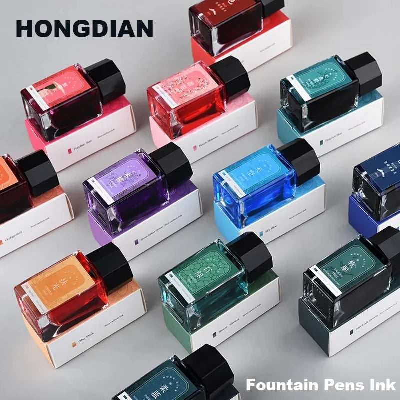 HONGDIAN Fountain Pen Ink 18ml Chinese ink Multicolour Glass