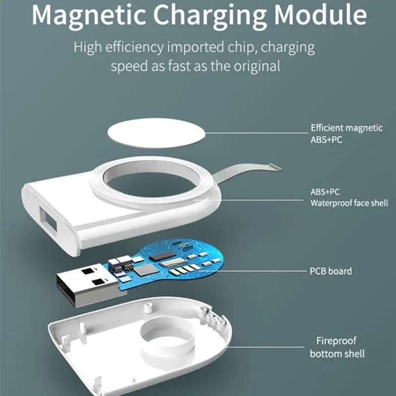 Fast Magnetic Wireless Charger For Apple Watch 8 7 6 5 4 3 SE Ultra 2 IWatch Dock Adapter Chargers Portable USB Charging Station