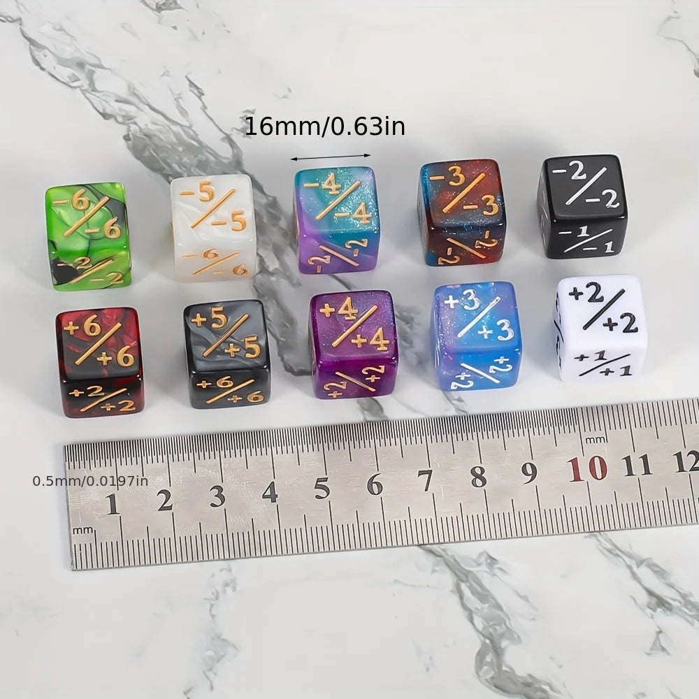 Magic Party Counting Dice Set With Starry Sky Design