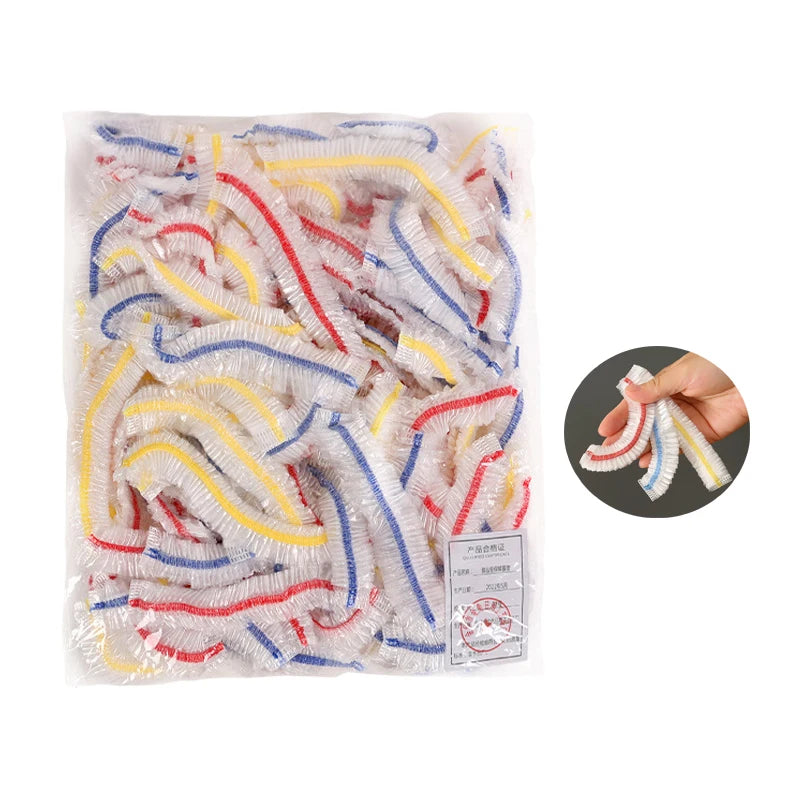 100-1000PCS Color Disposable Food Cover Wrap Food-Grade Fresh-keeping Film Bag Kitchen Disposable Bowl Cover Storage Wholesale