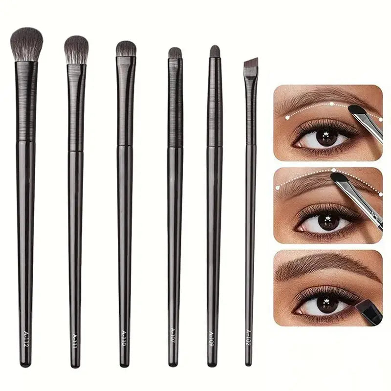 5/6/8/10Pcs Eyes Makeup Brushes Set Professional Soft Eyeliner