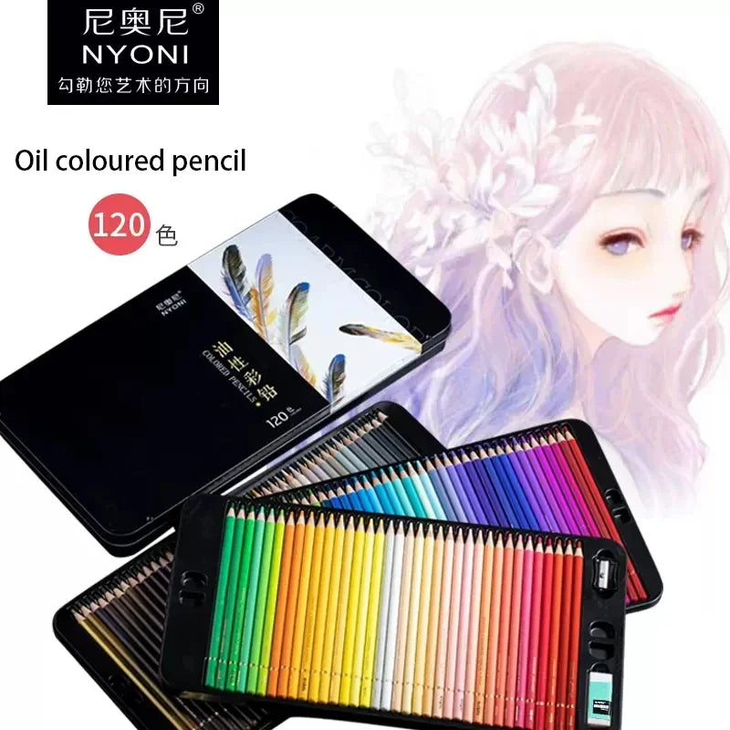 Nyoni Oil - Based Color Pencils N8520! 24