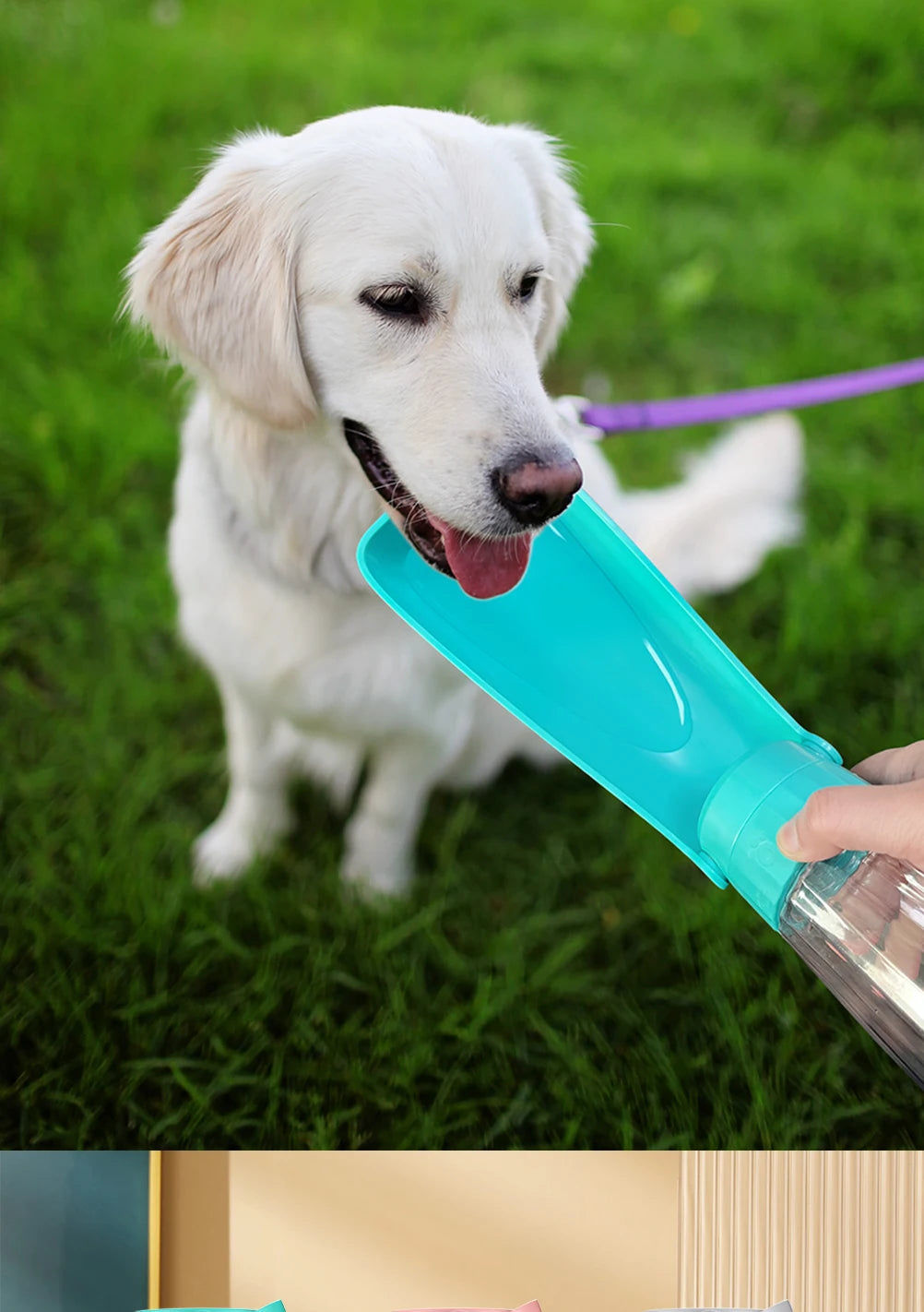 550ML Fold Dog Water Bottle Twist Open PET Portable Dog Drinking Bowl Traveling Outside Feeding Walk A dog Puppy Water Bottle