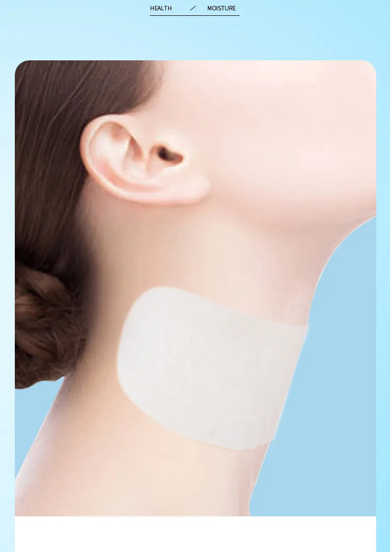 10pcs SADOER Hyaluronic Acid Neck Mask Collagen Firming Neck Masks Nourishing Brightening Beauty Moisturizing Necks Skin Care