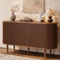 55" Sideboard Cabinet Buffet Storage - Mid-Century Modern Coffee