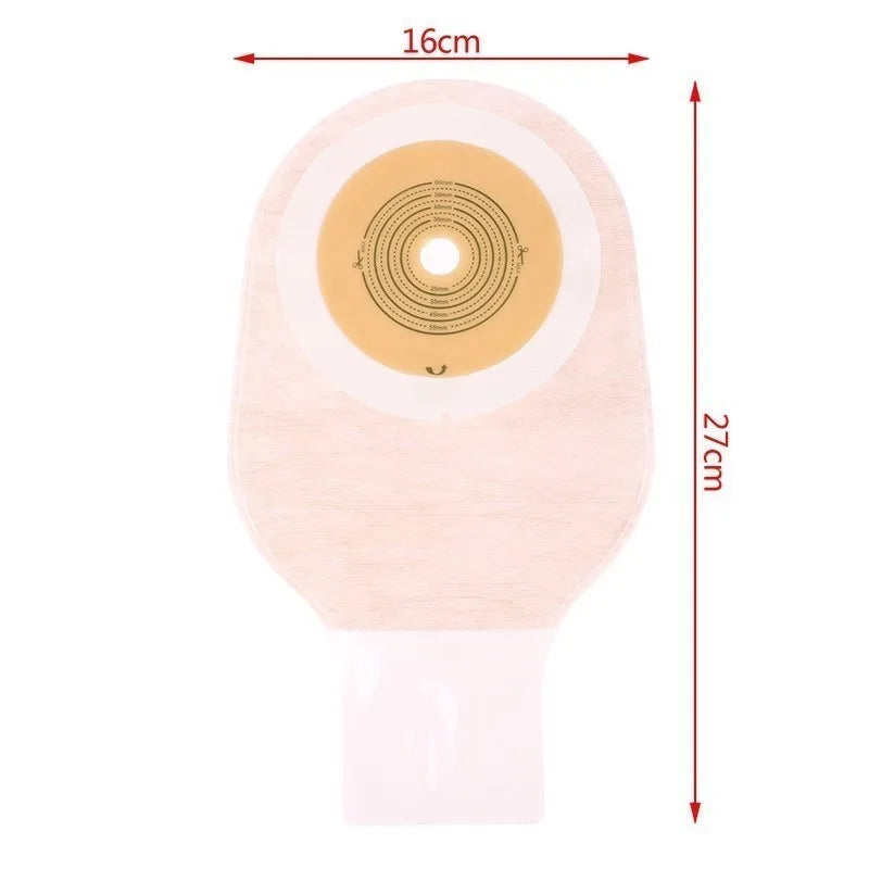 10pcs Disposable Colostomy Bag with Clip Set Stoma Drainage Bag