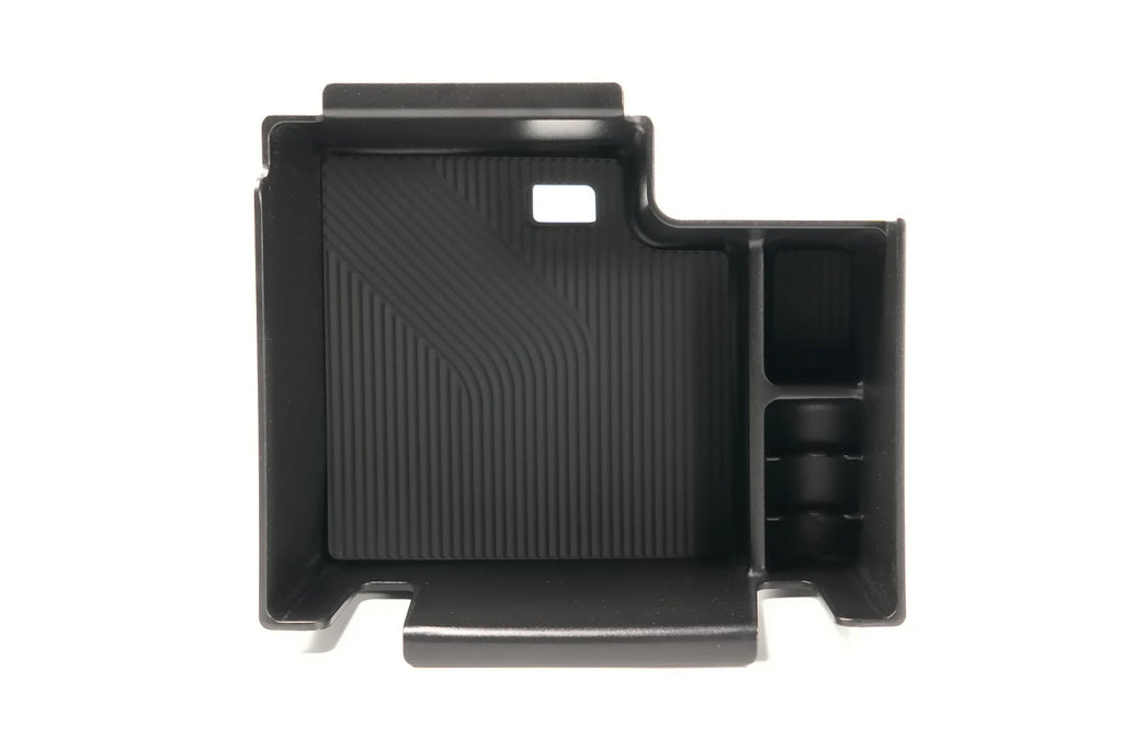 Car Armrest Storage Box Lower Center Console Organizer Cup Holder Storage Box Wireless Charger Panel Mat For KIA EV9 2024 2025
