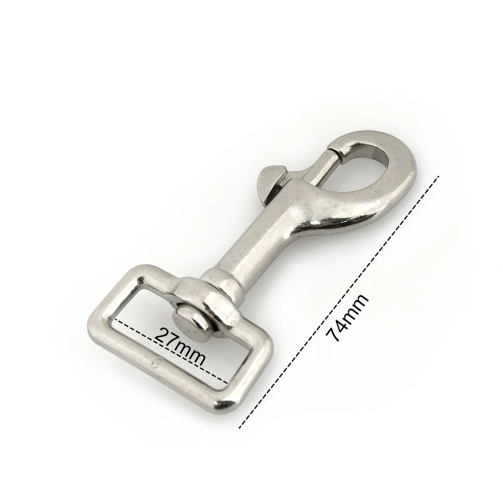 1x Stainless Steel Trigger Swivel Eye Bolt Snap Hook For webbing Leather Craft Bag Strap Belt Clasp Pet Dog Leash Clip Quality