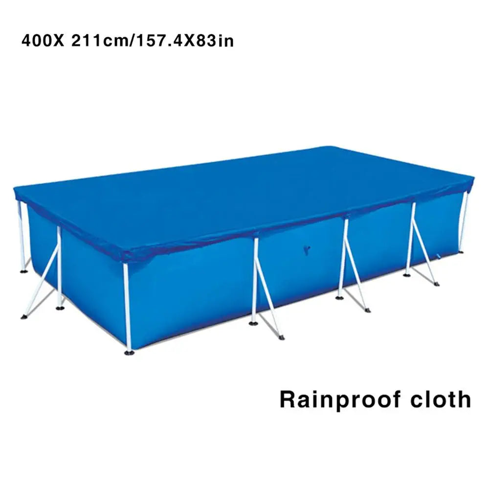 Swimming Pool Cover Rectangular Waterproof Dustproof Garden Outdoor Pool Tub Covers Bubble Film Blanket Accessories Pool Cover