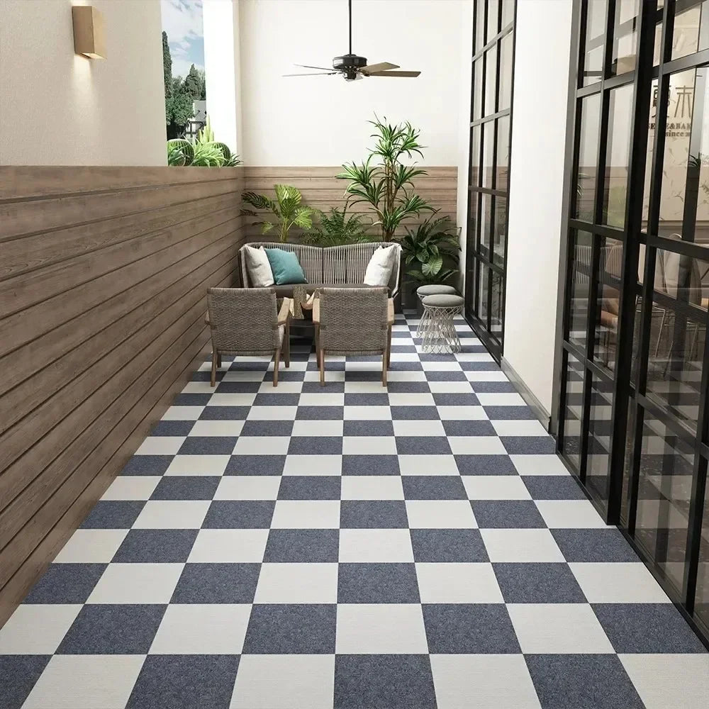 Peel-and-Stick Carpet Floor Tiles