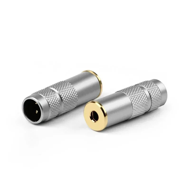 2.5 3.5 Female Jack Headphone Plug 1/8" 4 Pole Consumer Electronics Audio Connector For Soldering Earphone Cable Aluminum Alloy