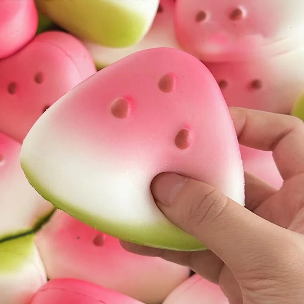 1/3/5pcs Squishy Watermelon Fidget Toy Anti-stress Slow Rising Fruit