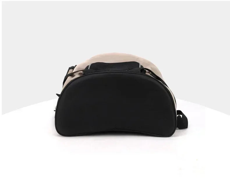 Solid Color Large Capacity Lightweight Cat Bag Go Out Portable Pet Bag Carrier Breathable Oxford Cloth Portable Pet Backpack