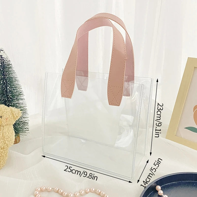 1-20pcs Transparent Bag Candy Bags Daisy Printed Gift Package Bag Picnic Storage Bag Mother's Day Wedding Easter Sweets Bags