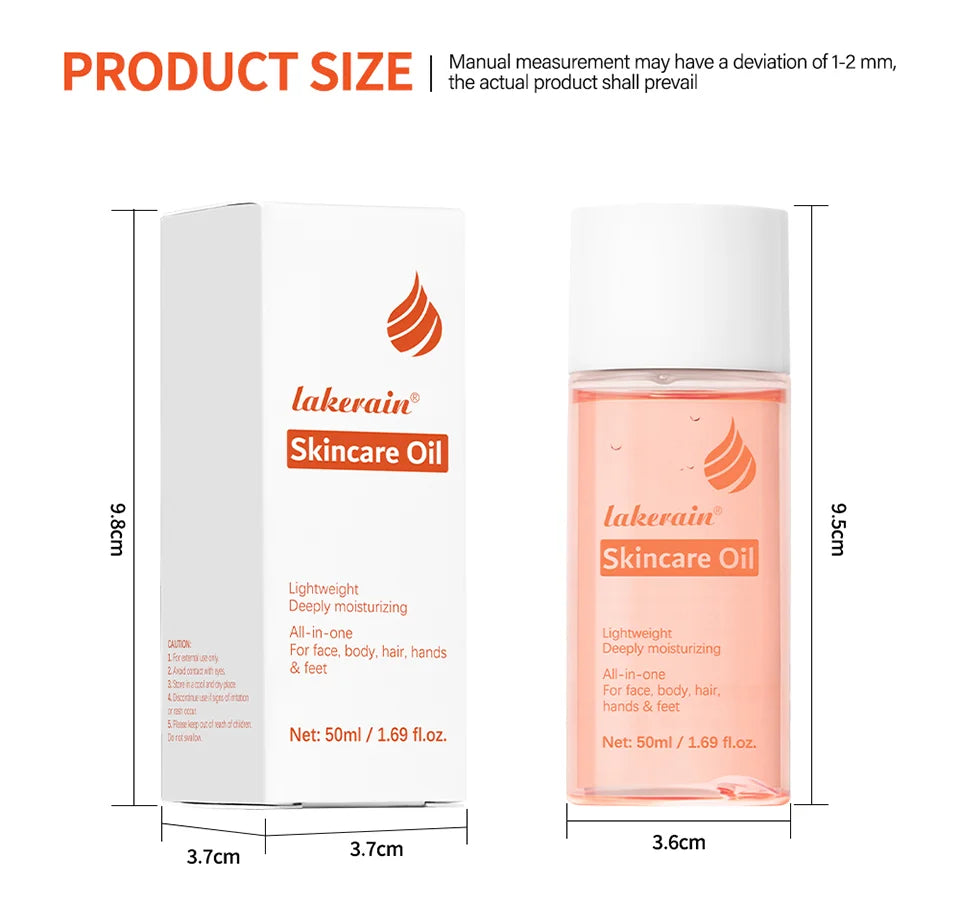 Bio Skincare Body Oil Face Body Moisturizer Improve Hair Health Fade Scars Vitamin A Vitamin E Oil Exfoliate Skin Care