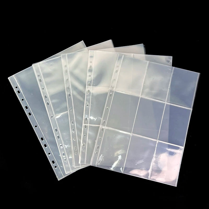 10Pcs A4 Double Sided Photo Sleeves Pages -Thick Clear Photo Album Inserts For Trading Cards, Postcards, Polaroids, Laser Ticket