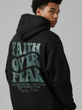 Men's Faith Over Fear Graphic Hoodie - Cotton Blend