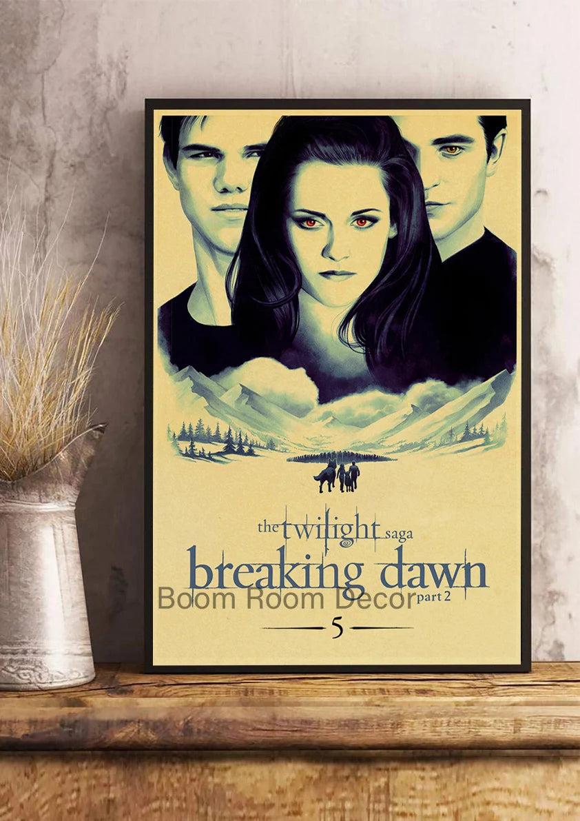 Film TV Movie Twilight Vintage Posters Wall Bedroom Painting Nostalgia Decor Aesthetic Cartoon Art Gift Print Art Wall Paintings