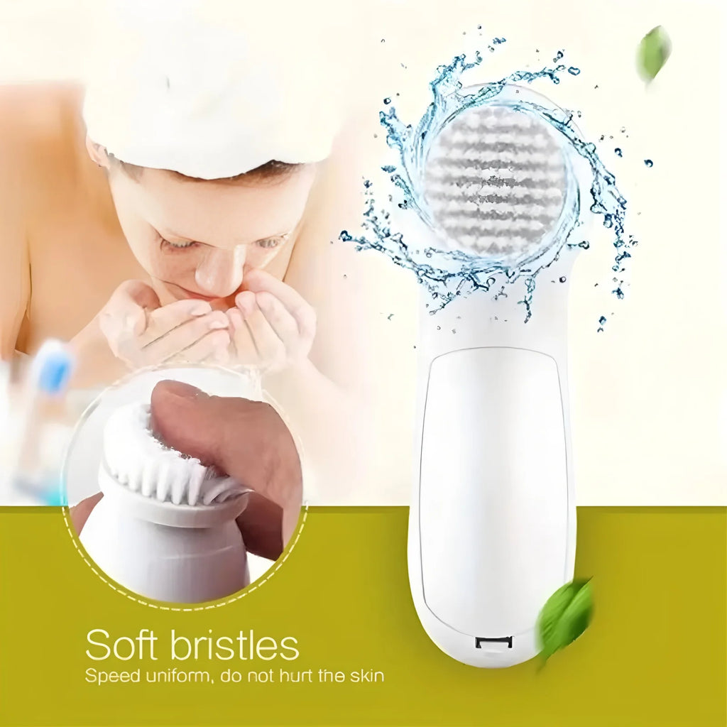 5-in-1 Electric Facial Cleaner Face Cleansing Brush Spa Skin