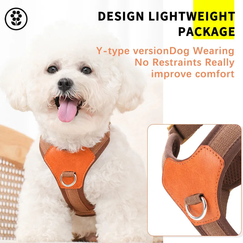Explosion-proof and reflective pet chest strap vest-style dog chest strap anti-lost adjustable chest strap