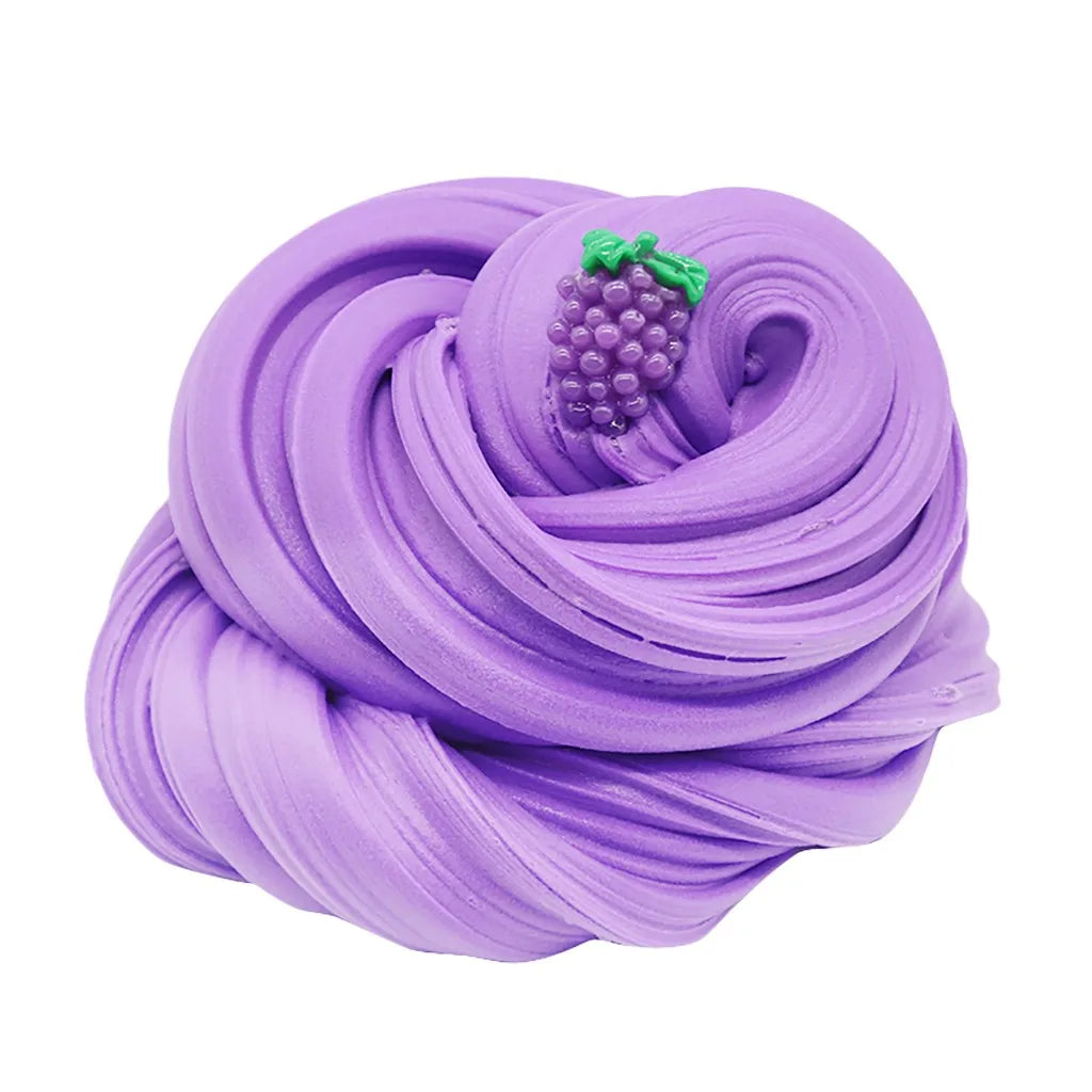 DIY Butter Slime Fruit Kit Soft Non-sticky Cloud Slime Scented Toy Kids Gift 70ml Relieve Pressure Education Rainbow Slime Craft