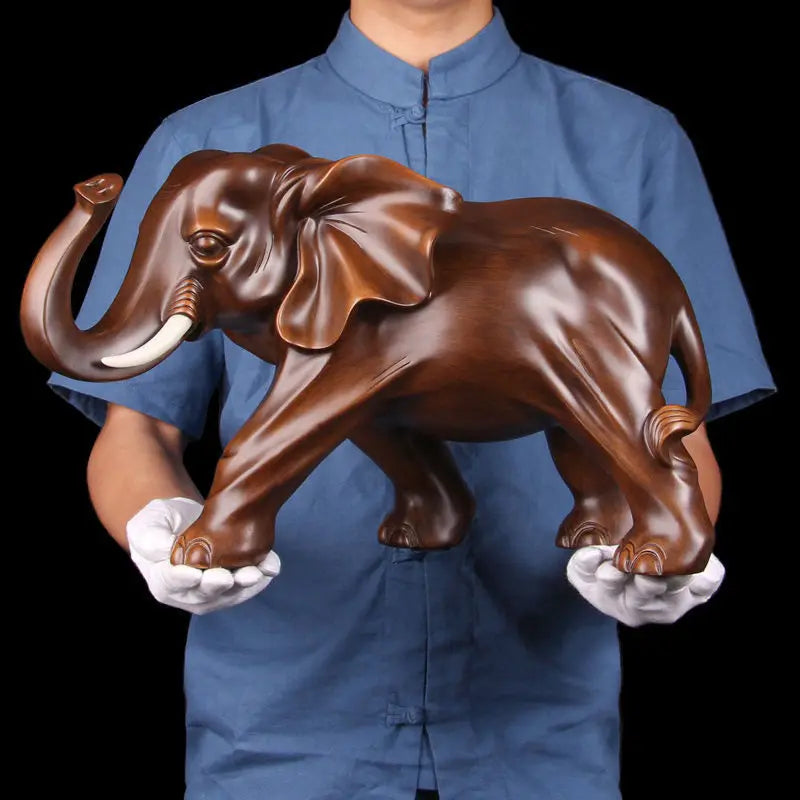 Resin Elephant Ornaments, Handmade Crafts, Home Decoration, Living Room and Office, Animal Statue, High Quality Gift, New