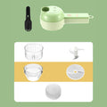 4In1 Electric Vegetable Cutter Set Handheld Wireless Electric Garlic
