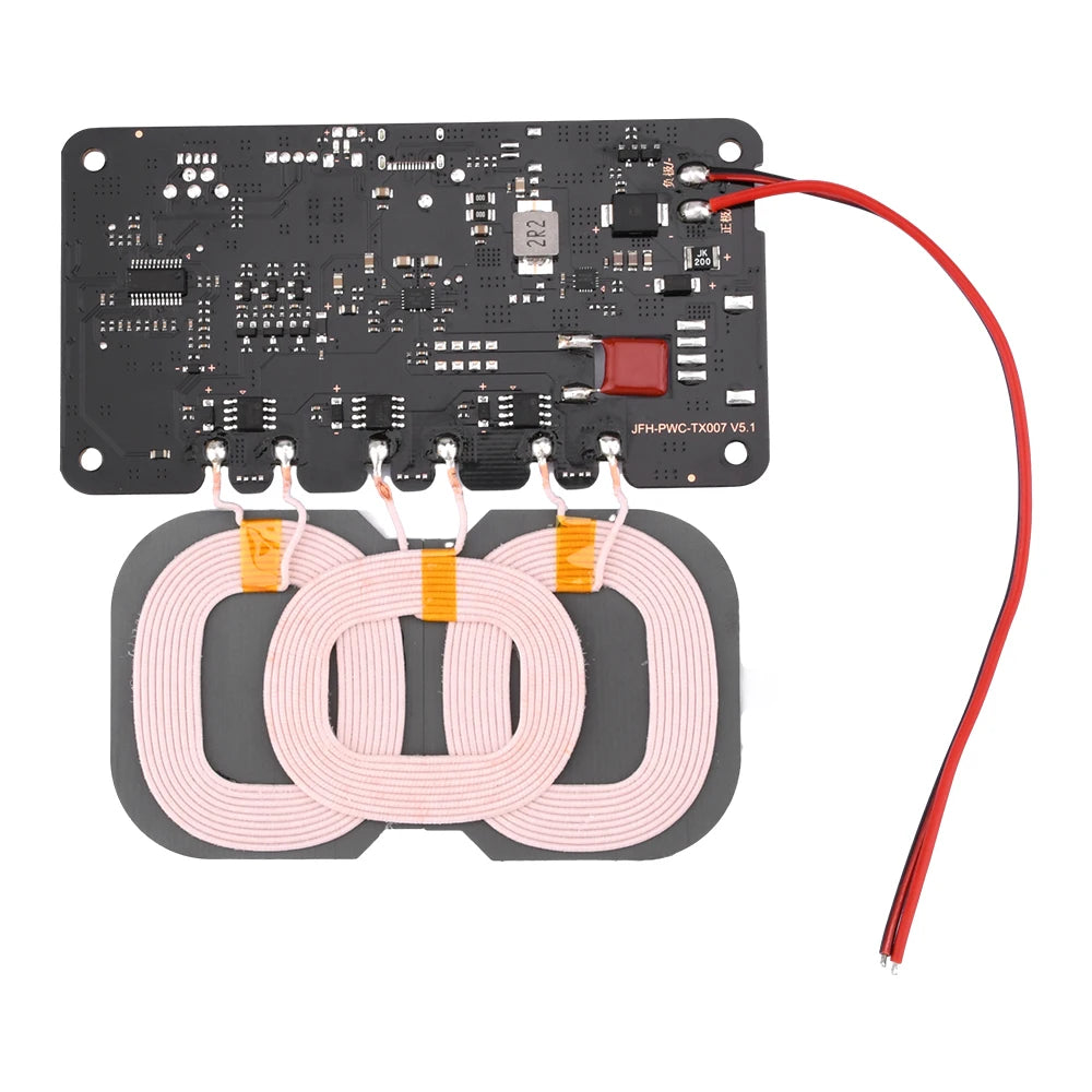 9-32V 20W Wireless Charger Module Type-C For QI 3-coil High Power Fast Charging Module For Car