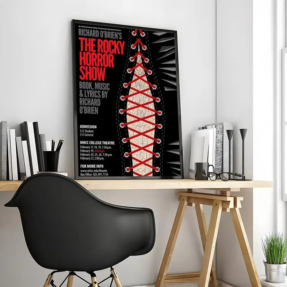 The Rocky Horror Picture Show Movie Painting Calligraphy Canvas Poster: Crease Free Waterproof Durable All Space Wall Decor