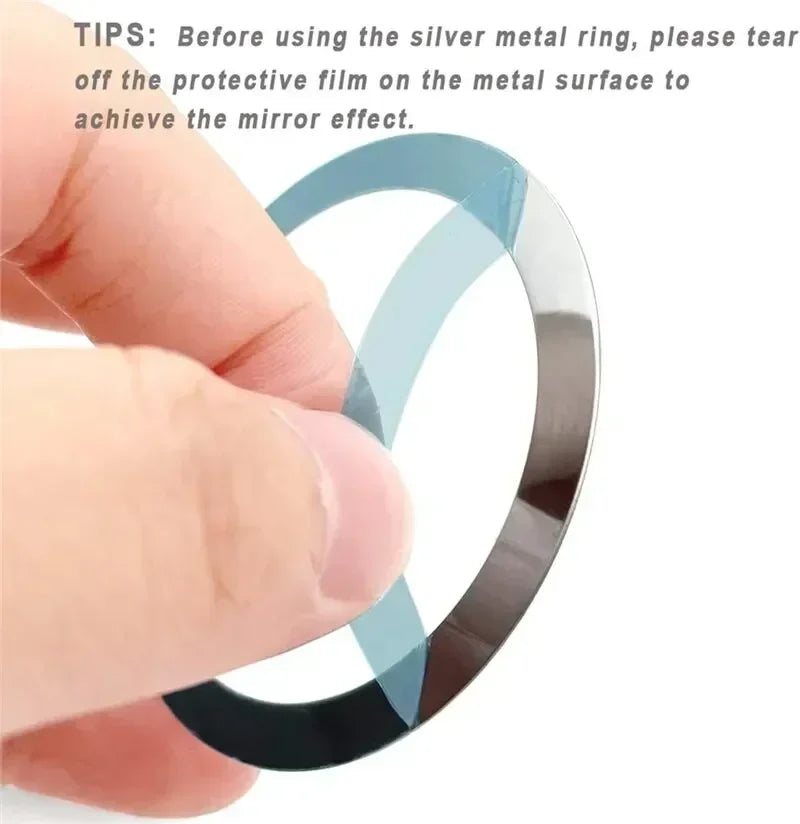 VIKEFON Magnetic Metal Plate Sticker Rings For Wireless Charger Magnet Car Mobile Phone Holder Iron Sheet For iPhone 16 15 14 13