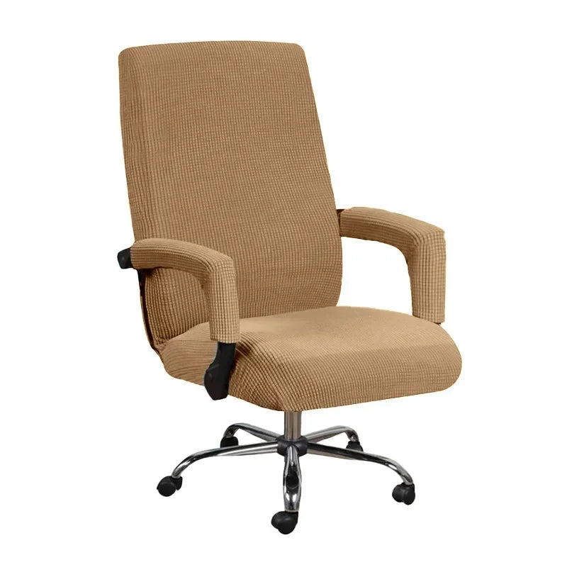 Elastic Computer Office Chair Cover Kitchen Modern Simple Desk Chair Cover Armrest Seat Cover Suitable for All Seasons