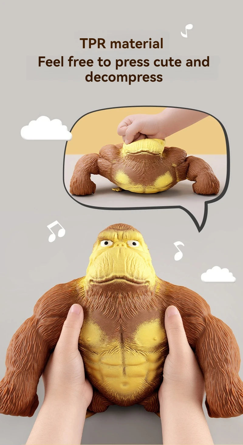Fashion Antistress Gorilla Funny Gorilla Decompression Toy Doll Decompression Creative Toy Indestructible Soft Gorilla Statue