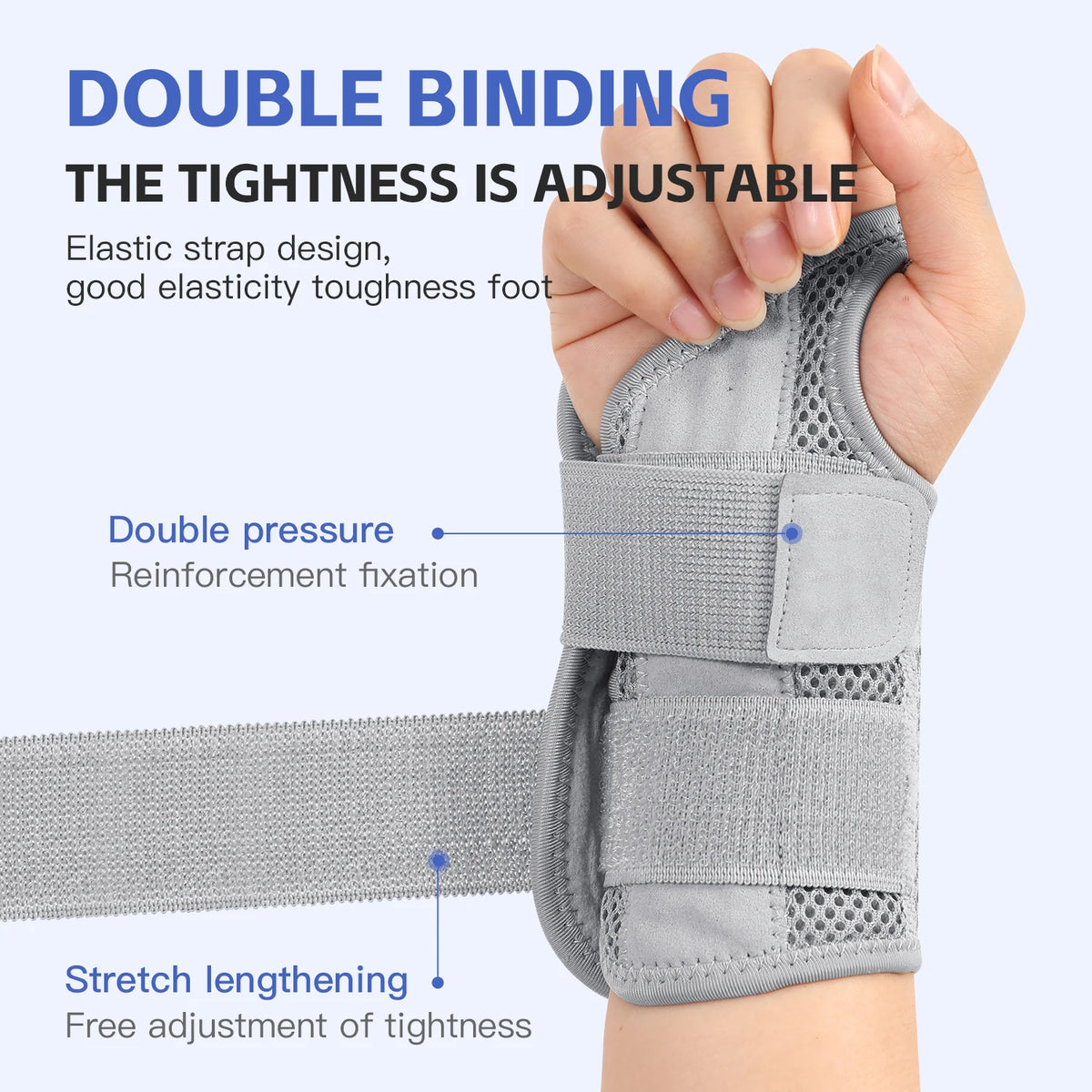 1/2 Finger Joint Pain Tendon Sheath Adjustable Dual Strap