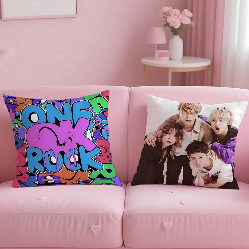 ONE OKBand O-ONE OK R-ROCK Ambitions Pillow Case pattern printing pillowcase living room sofa cushion cover bedroom room decor