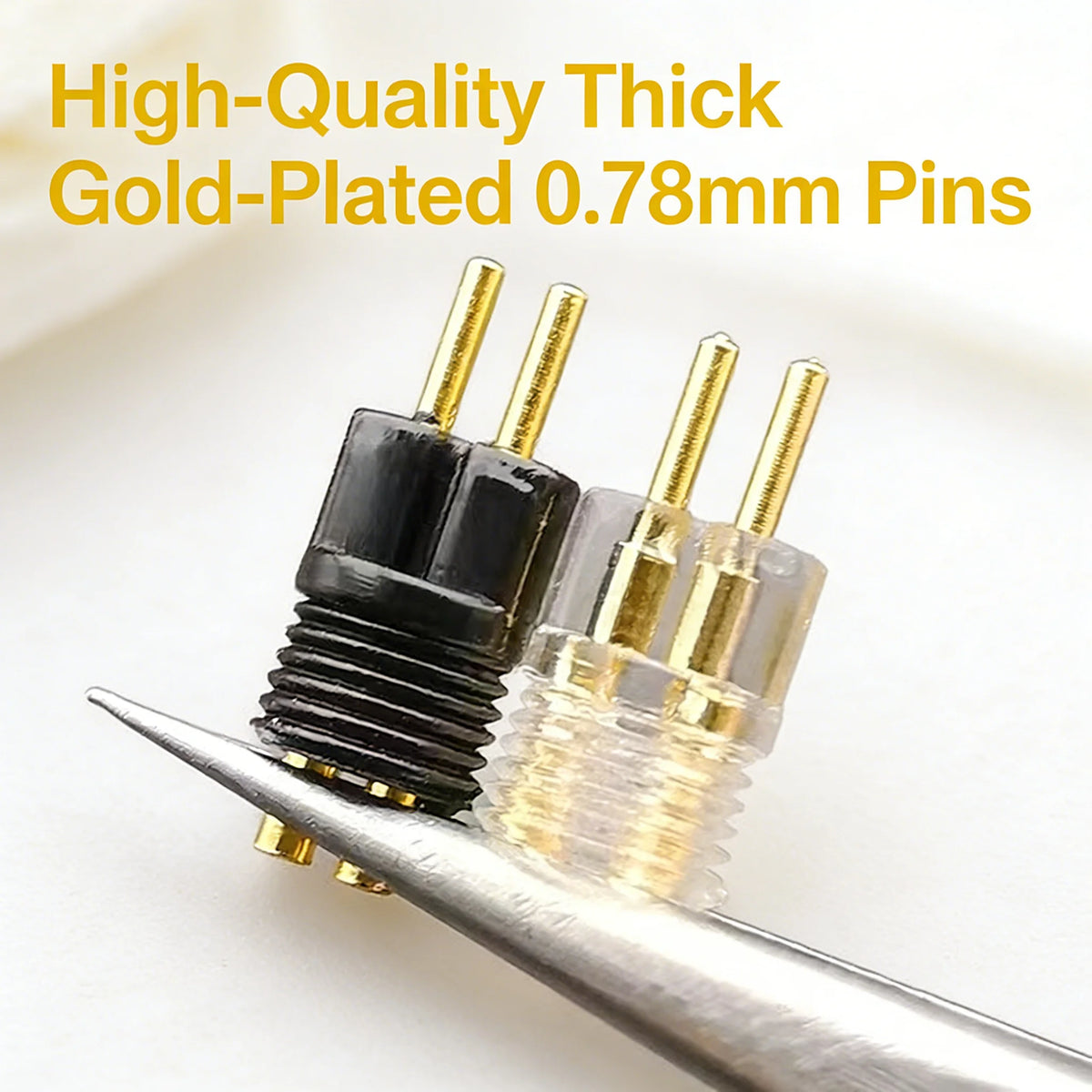1/2/5pairs 2Pin 0.78mm Plug Audio Connector Headphone Terminal Soldering W4R UM3X UE18 JH16 ES3 Earphones Consumer Electronics