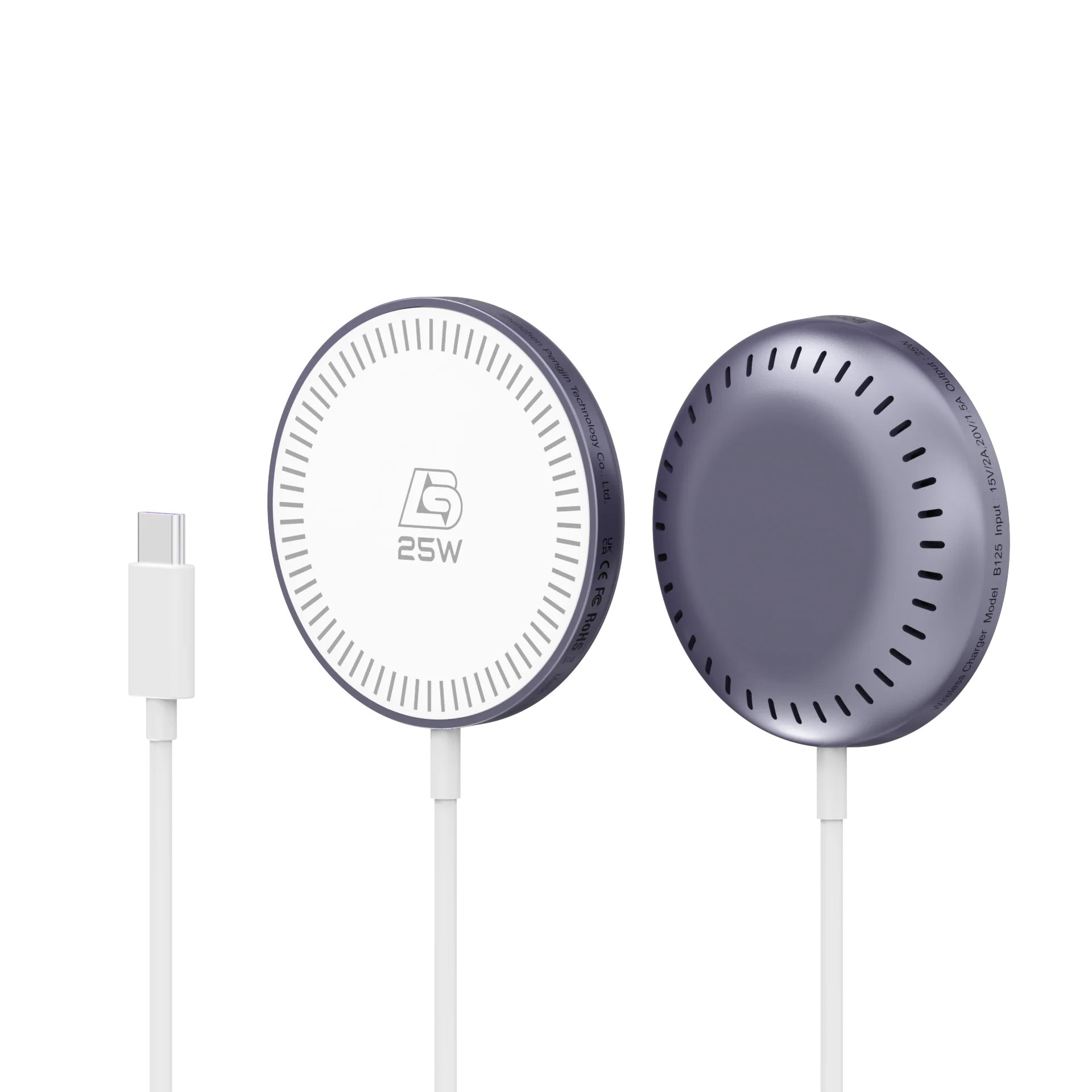 Bonola Magnetic Wireless Charger for iPhone Air/17/17Pro/17Pro Max 25W Fast Wireless Charging with Type C Cable for 16 Pro Max