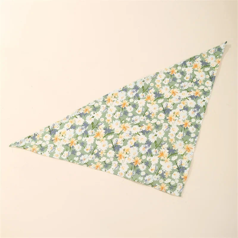 Pet Saliva Towel Pet Dog Saliva Bib Bib Cat Bib Scarf Printed Triangle Scarf