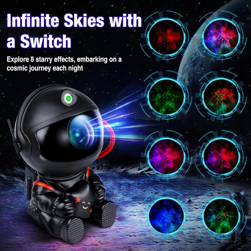 Astronaut Star Projector Lamp, Galaxy Light