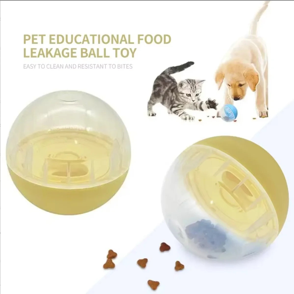 Interactive Pet Slow Feeder Treat Ball