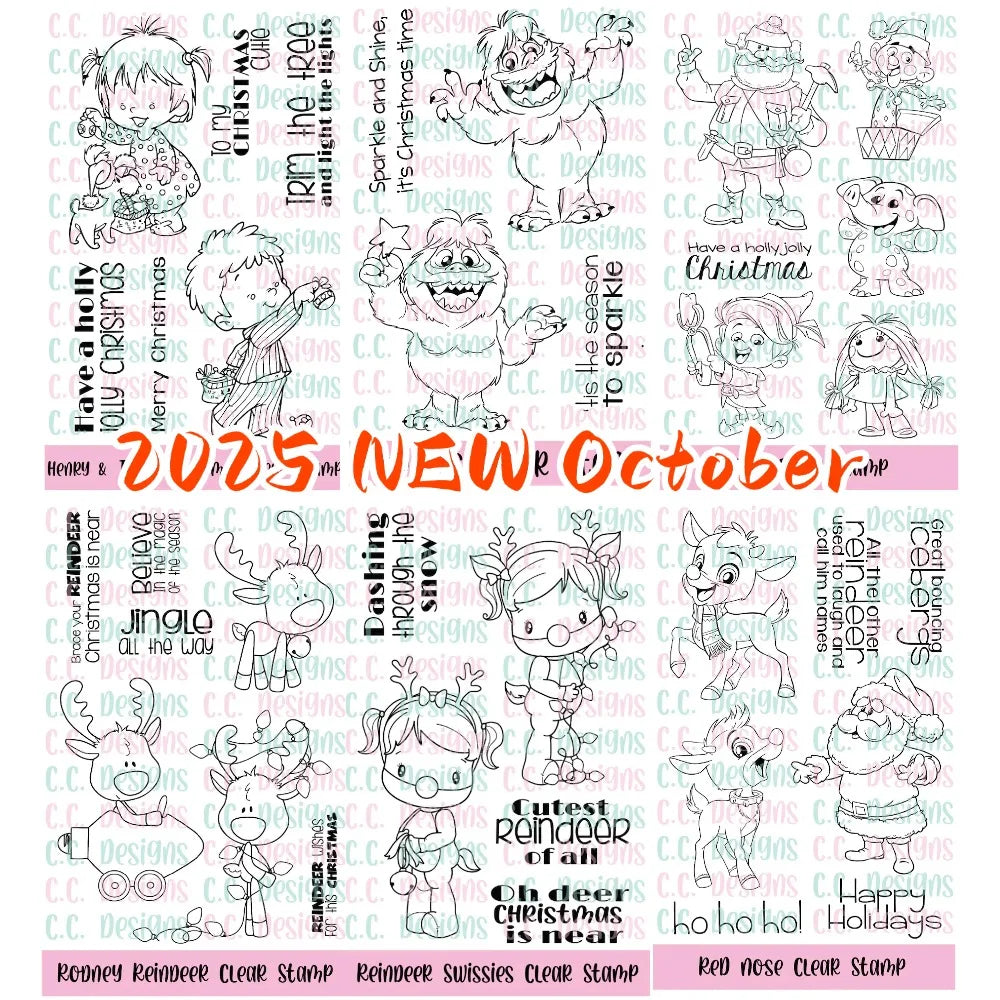 New 2026 Henry & Twila Birthday Clear Stamp Set For DIY Scrapbooking Crafts Maker Photo Album Template Handmade Decoration