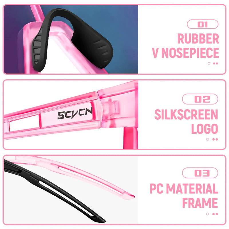 SCVCN Fsshion Sunglasses Street Cycling Glasses Bike Men UV400