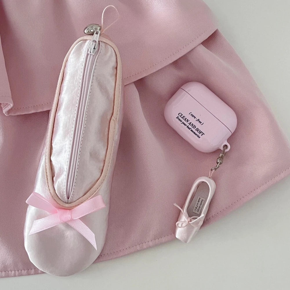 French Girlish Vibe Y2K Girls Makeup Bag Coin Purse