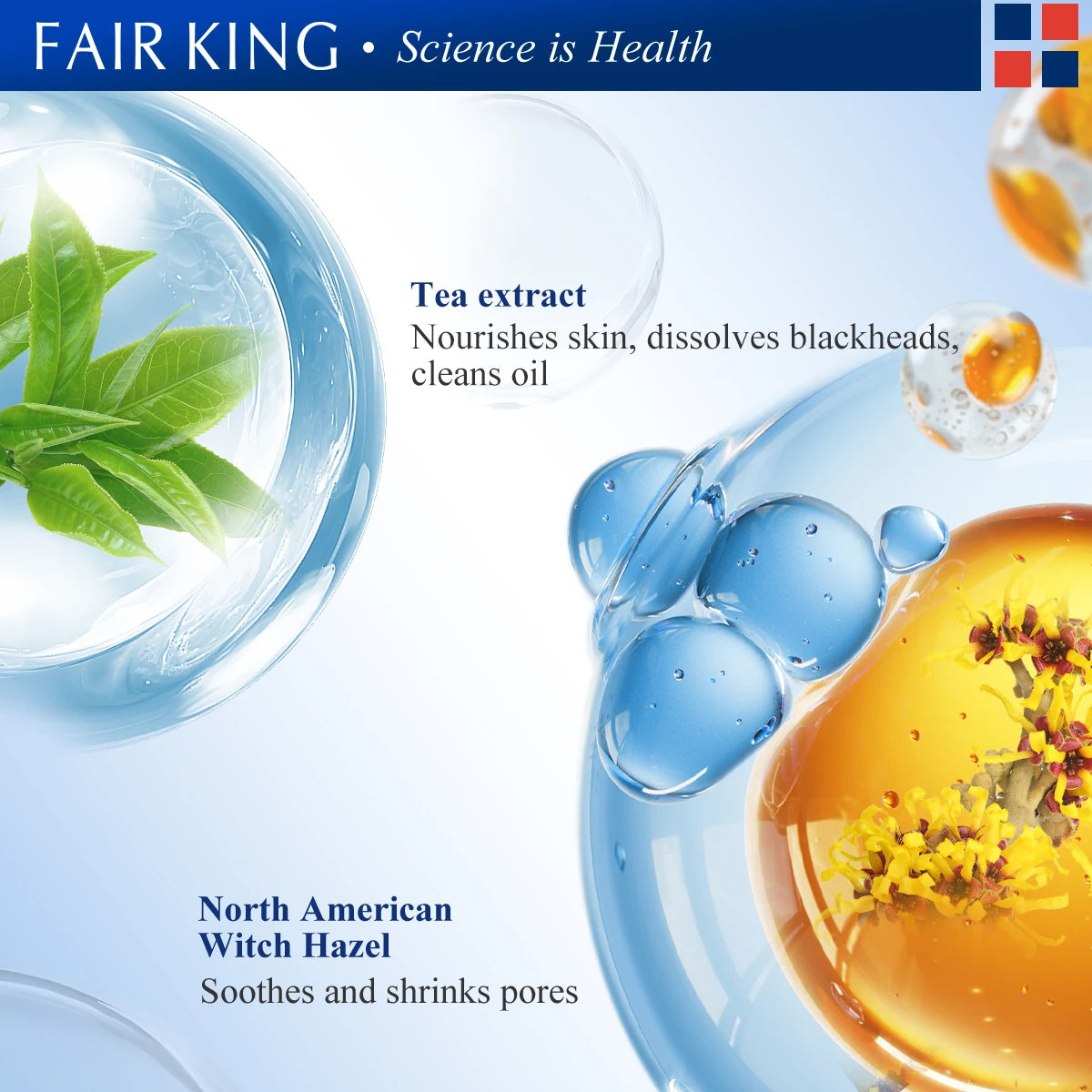 FAIR KING Green Tea Mask Blackhead Nose Oil Control Mask Deep Pore Cleansing Dirt and Blackhead Removal Skin Care Smooth 40g