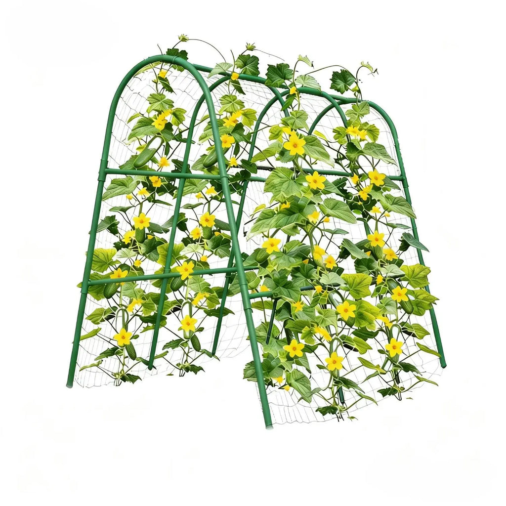 Heavy-Duty Metal Garden Arch Trellis – Rust-Resistant Plant Support